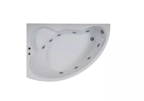 Ванна акриловая Bas Лагуна ВГ00111 170х100 пристенная асимметричная с ножками