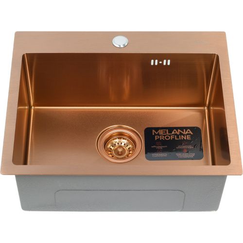 Кухонная мойка Melana ProfLine D5343HC бронза 55х45 цвет бронза поверхность полированная