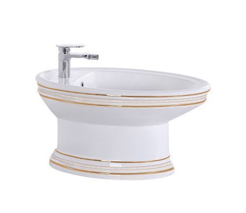 Биде напольное CeramaLux 4285 цвет белый