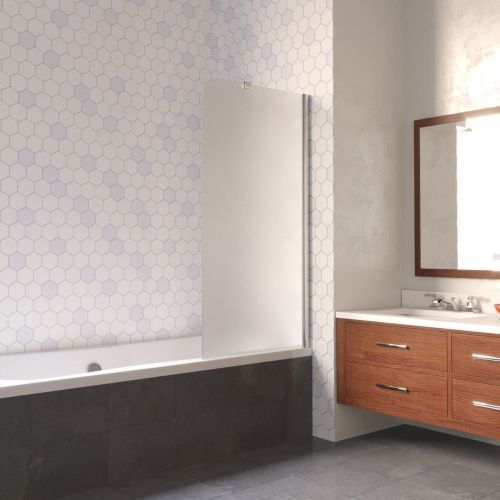 Душевая шторка на ванну Vegas-Glass EV LUX ST EV LUX ST 76 08 10 R 75х150 стекло матовое профиль хром ориентация правая