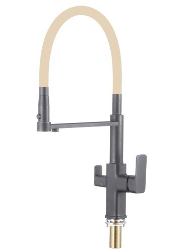 Смеситель для кухни Savol S-L1809Q-12 на столешницу графит