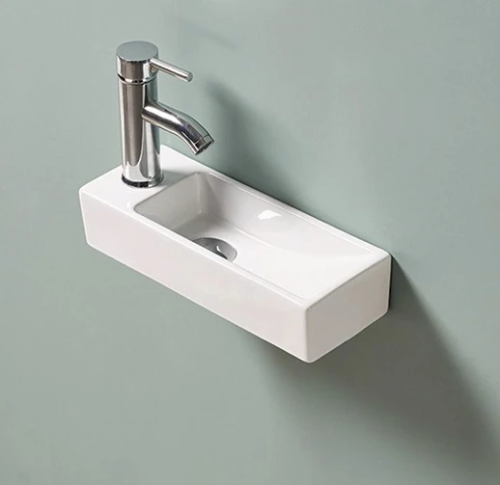 Раковина керамическая Gid Suspendido 61128R 40х10 подвесная цвет белый 1 отверстие под смеситель