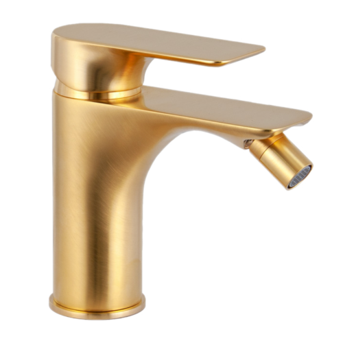 Смеситель Remer Infinity I22BG на биде золото