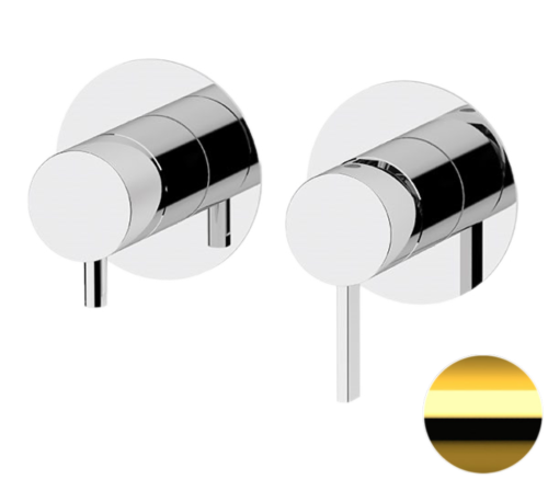 Смеситель для душа Remer Metrica MC92ZPDO встраиваемый в стену золото