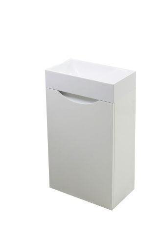 Тумба с раковиной Эстет Mini ФР-00010477 40х20 подвесная цвет белый