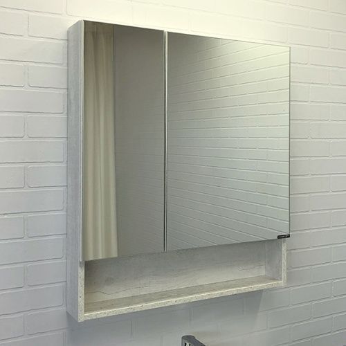 Зеркало-шкаф Comforty Никосия 00-00006163CF 70х80 подвесной цвет бежевый