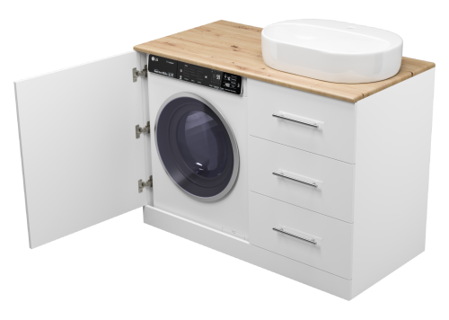 Тумба под раковину Misty Респект Э-Рес01120-13ЯП 120х60 напольная цвет белый