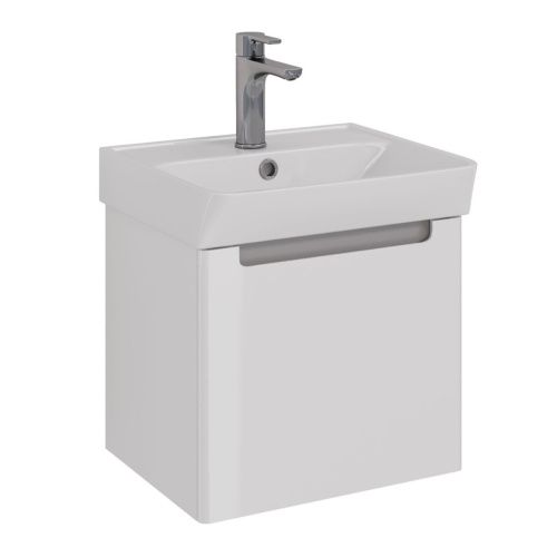 Тумба под раковину LeMark Buno mini LM05BM45T 40х40 подвесная цвет белый