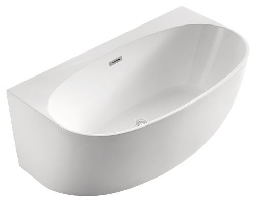 Ванна акриловая Azario Cambridge CAM18090 180х90 пристенная овальная с каркасом