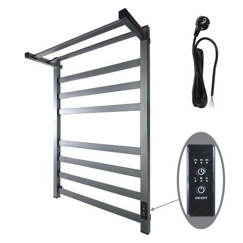 Полотенцесушитель электрический Маргроид 8110 профильный 8110-8050-5179-7024 55х80 серый