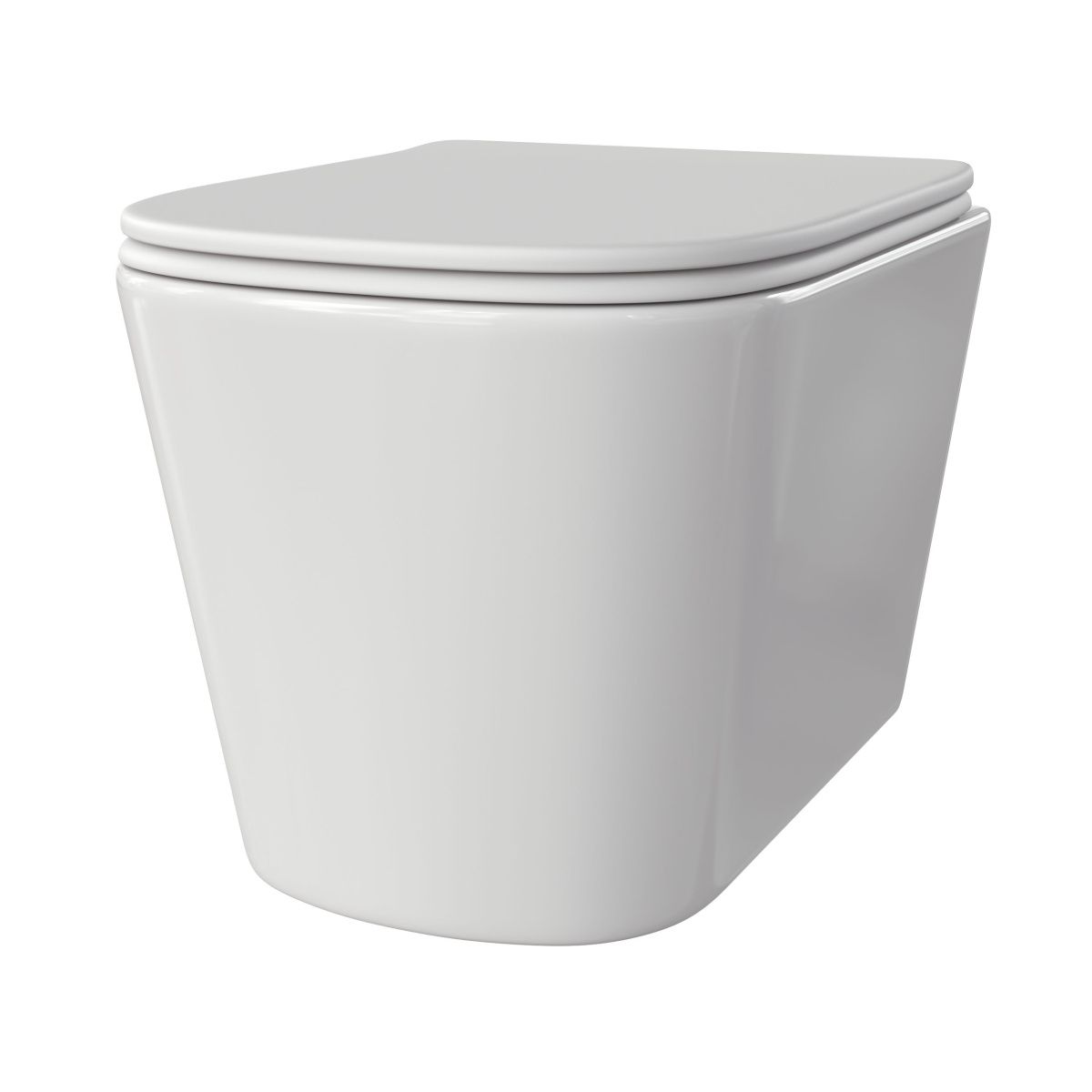 Унитаз подвесной Taliente Correto CR25200 белый с сиденьем микролифт безободковый душевой смыв