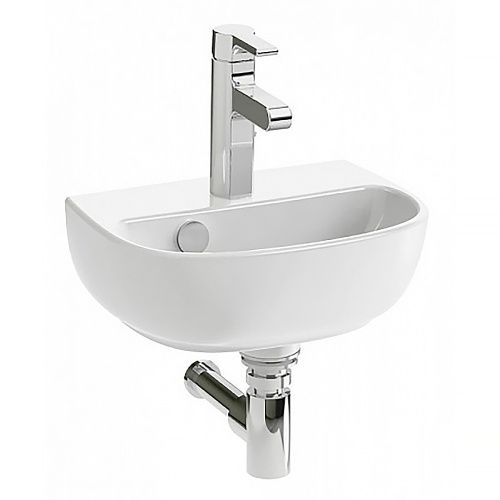 Раковина из сантехнического фаянса Jacob Delafon Odeon Up E4761-00 40х30 подвесная цвет белый 1 отверстие под смеситель