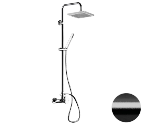 Душевая стойка Remer Energy EY37X7SS9SSCFP настенная цвет серый