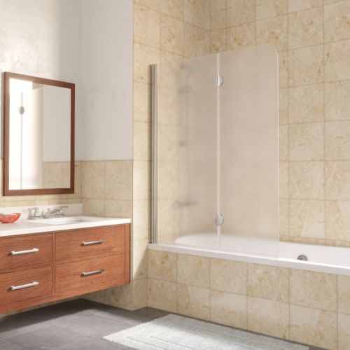 Душевая шторка на ванну Vegas-Glass E2V LUX E2V LUX 120 08 10 L 120х150 стекло матовое профиль хром ориентация левая