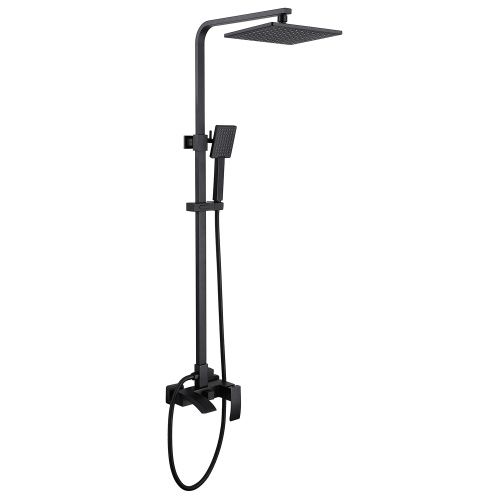 Душевая стойка Abber AF8616B настенная цвет черный