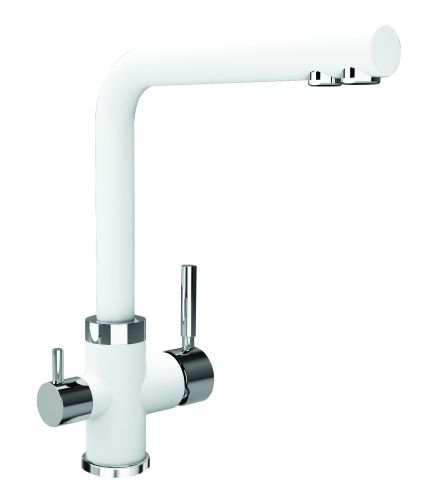 Смеситель для кухни Uperwood Quartz UPD-Q-03-01 UPD-Q-03-01 на мойку белый