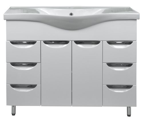 Тумба с раковиной Loranto CS00070807 100х40 напольная цвет белый