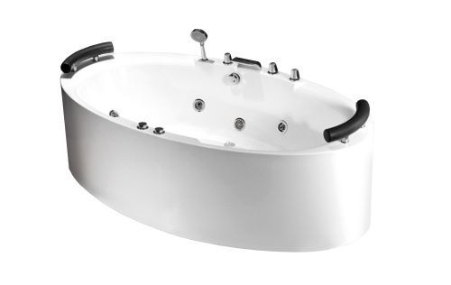 Ванна акриловая Frank 2018114 200х110 отдельностоящая овальная с каркасом