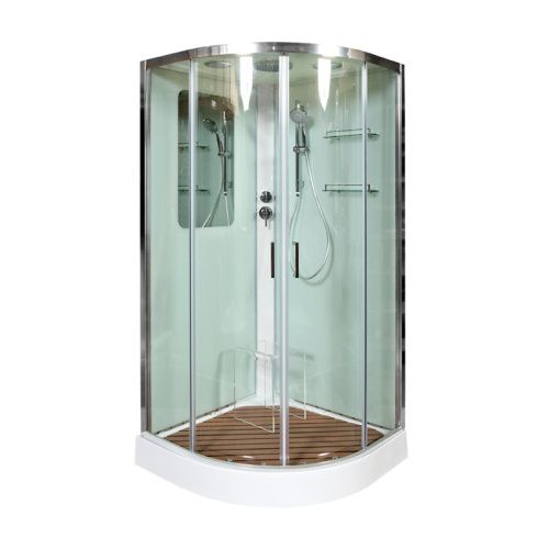 Душевая кабина AvaCan A09 90х90 четверть круга с крышей ориентация универсальная