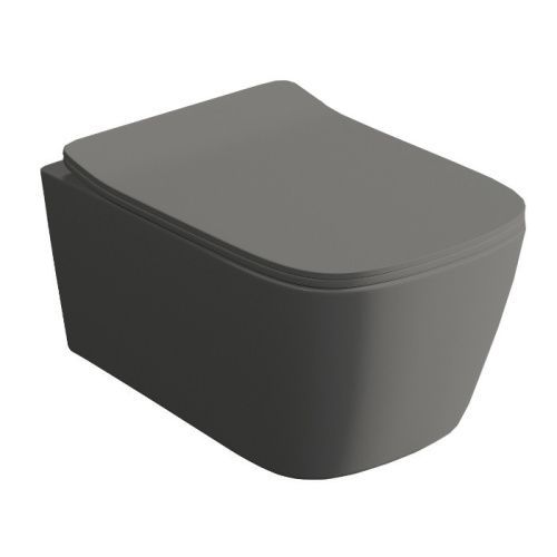 Чаша унитаза подвесная Artceram A16 ASV006 15 00 цвет серый без сиденья безободковая смыв торнадо