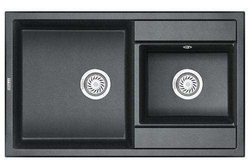 Кухонная мойка Granula 8201, ШВАРЦ 80х50 цвет черный поверхность матовая