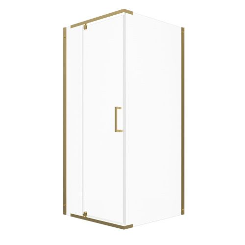 Душевой уголок Тритон Терра-Голд Щ0000073933 90х90 стекло прозрачное профиль хром без поддона