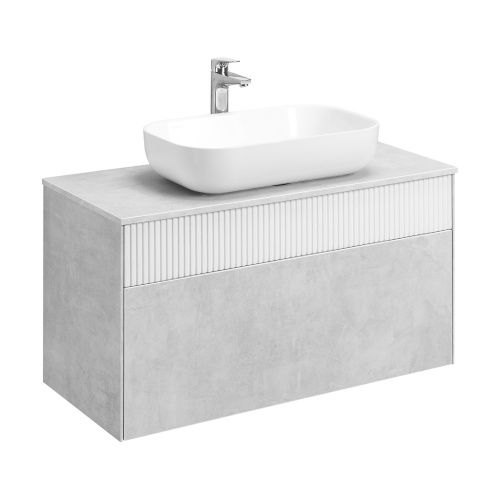 Тумба под раковину Aquaton Марбл 1A276301MH4C0 100х50 подвесная цвет серый