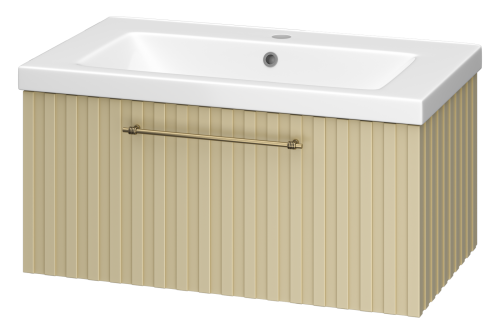Тумба под раковину Brevita Alicante ALI-09080-4601Я 80х50 подвесная цвет бежевый