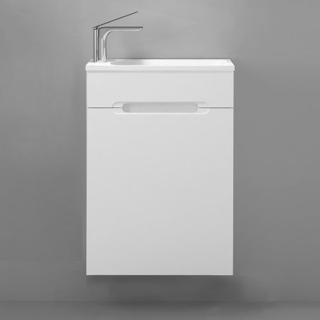 Тумба под раковину Jorno MODUL Mol.01.50/P/W/JR 50х20 подвесная цвет белый - фото 2