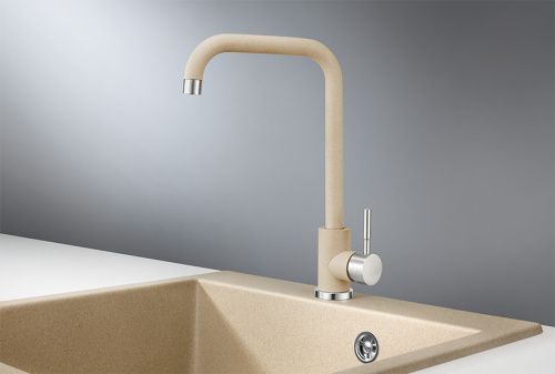 Смеситель для кухни Granula Standart ST-4033, ПЕСОК на мойку бежевый