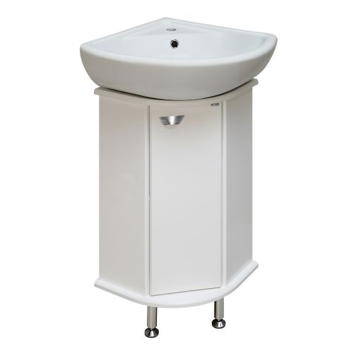 Тумба под раковину Runo Браво 00000000947 40х40 напольная цвет белый