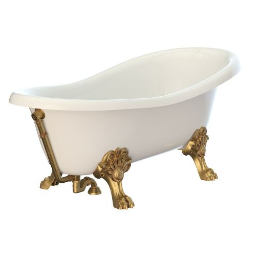 Ванна из искусственного камня Migliore BELLA 24623 170х80 отдельностоящая овальная с ножками