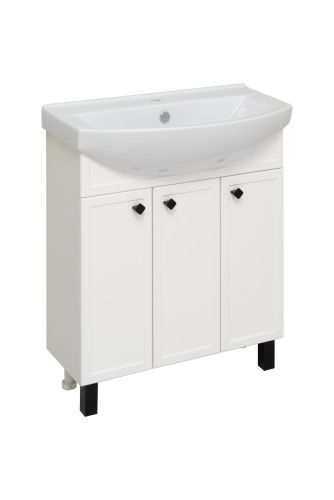 Тумба под раковину Runo Римини 00-00001255 70х30 напольная цвет белый