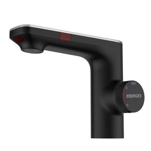 Смеситель Berges MORANS 76002 на раковину черный с термостатом