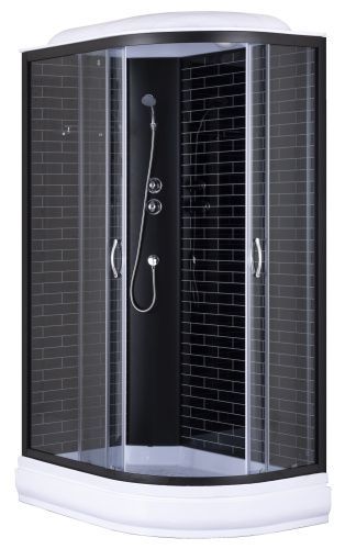 Душевая кабина Loranto CS-66120-20L GB 120 120х80 асимметричная с крышей ориентация левая
