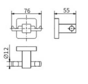 Крючок CeramaLux Quadro 61901 - фото 2