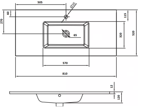 Раковина стеклянная Armadi Art NeoArt 852-080-DB 80х50 полувстраиваемая цвет коричневый 1 отверстие под смеситель