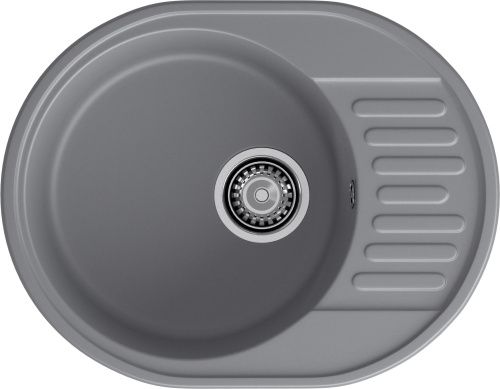 Кухонная мойка Granfest Quarz 58 темно-серый 60х50 цвет серый поверхность матовая