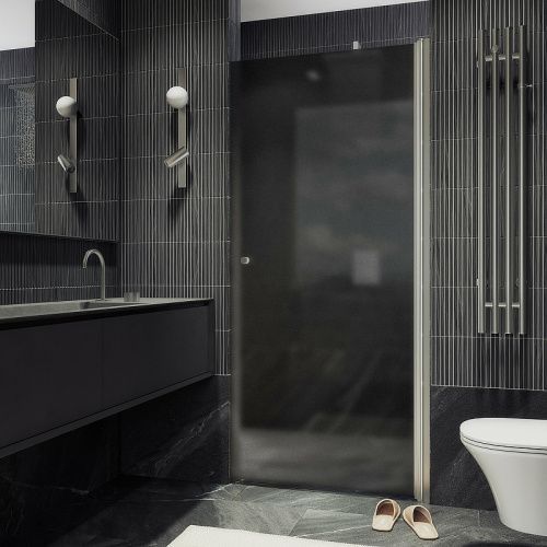 Душевая дверь Maybah Glass MGD-813-5 90х200 стекло тонированное профиль хром