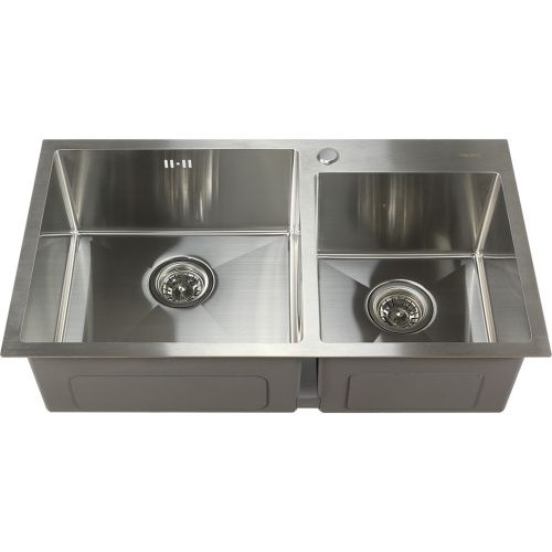 Кухонная мойка Melana ProfLine S8045H сатин 80х45 цвет серый поверхность матовая