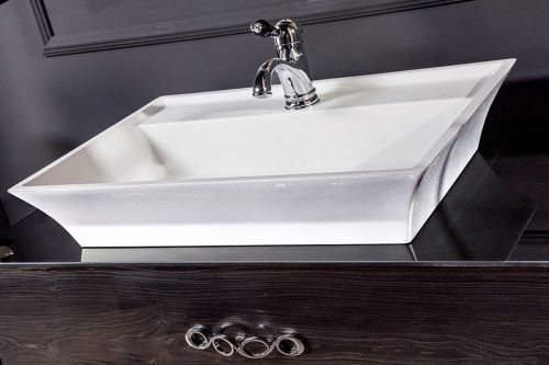 Раковина из искусственного камня Armadi Art NeoArt 811 70х50 накладная цвет белый 1 отверстие под смеситель