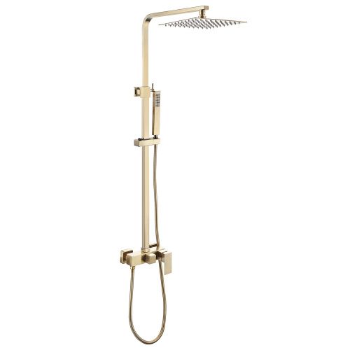 Душевая стойка Abber AF8220G настенная цвет золото