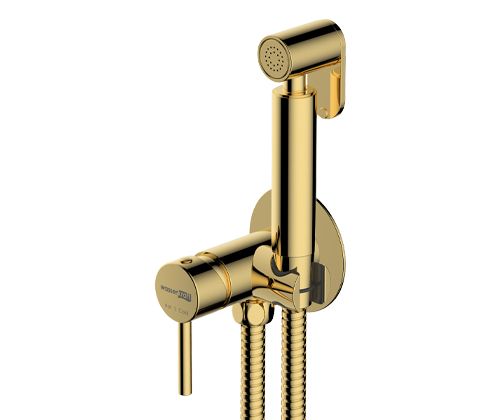 Гигиенический душ со смесителем Wasserkraft Встраиваемая продукция A70738 золото