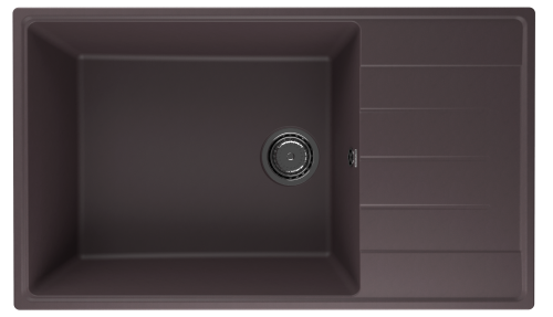 Кухонная мойка Ulgran Quartz Prima 860-06 85х50 цвет коричневый