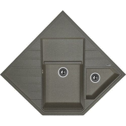 Кухонная мойка Florentina Бомбей 20.375.J0900.102 90х90 цвет черный поверхность матовая