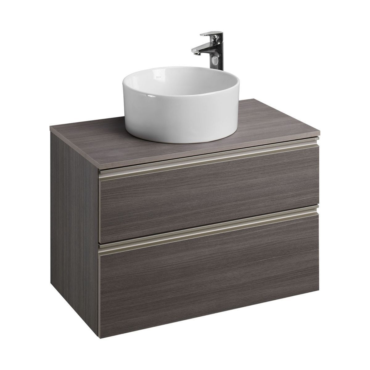 Тумба под раковину Roca THE GAP A857399402 80х50 подвесная цвет коричневый