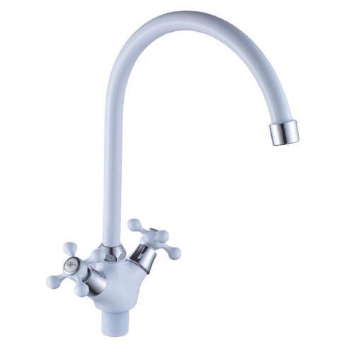 Смеситель для кухни Cron CN4308-8 на мойку белый