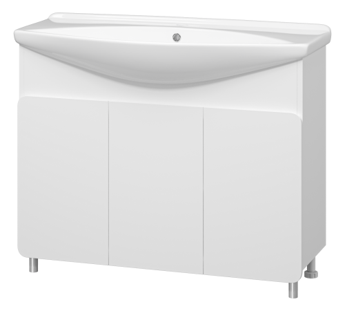 Тумба под раковину Misty Чегет П-Чег-01105-011 100х40 напольная цвет белый