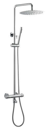 Душевая стойка Boheme Uno 468-T-CR настенная цвет хром с термостатом