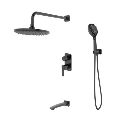 Душевая система Iddis Ray RAYBL03i68 встраиваемая в стену цвет черный